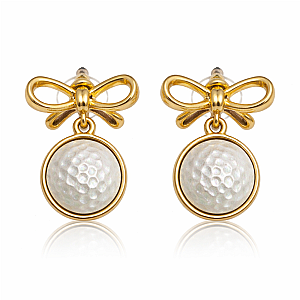 Golf Bow Earrings