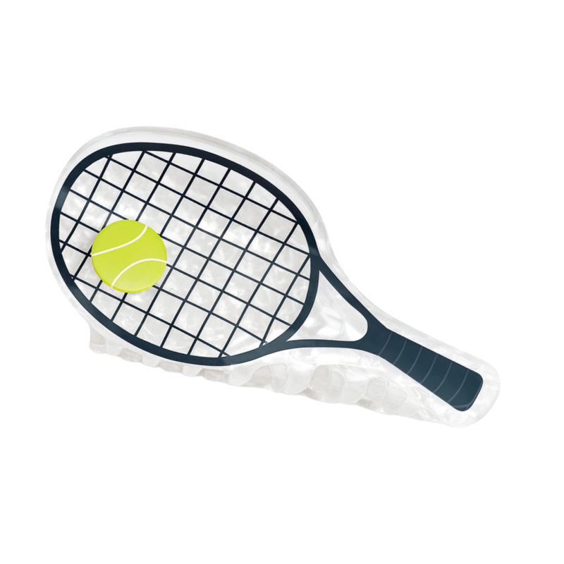 Tennis Racket Hair Claw Clip