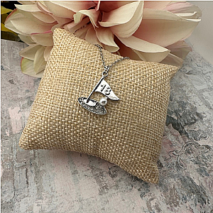 Golf Necklace with 18th Hole Pendant