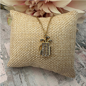 Golf Bag CZ Pendant Necklace