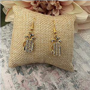 Golf CZ Bag Earrings