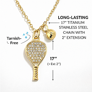 Padel Gold CZ Necklace