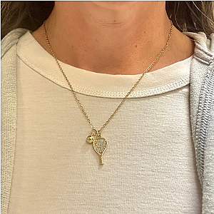 Padel Gold CZ Necklace