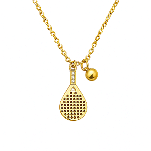 Padel Gold Hanging Necklace