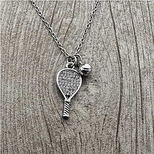 Padel Silver CZ Necklace