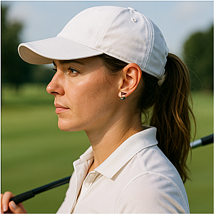 Masters Golf 2-Piece Earring Set – Flag & Bag