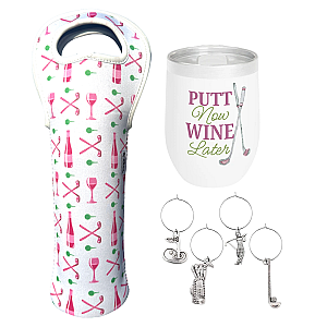 Golf Wine Gift Set