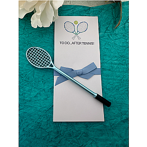 Tennis Notepad & Pen Set - Pick Color