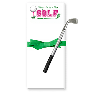 Golf Notepad and Pen Set- Things to Do After Golf