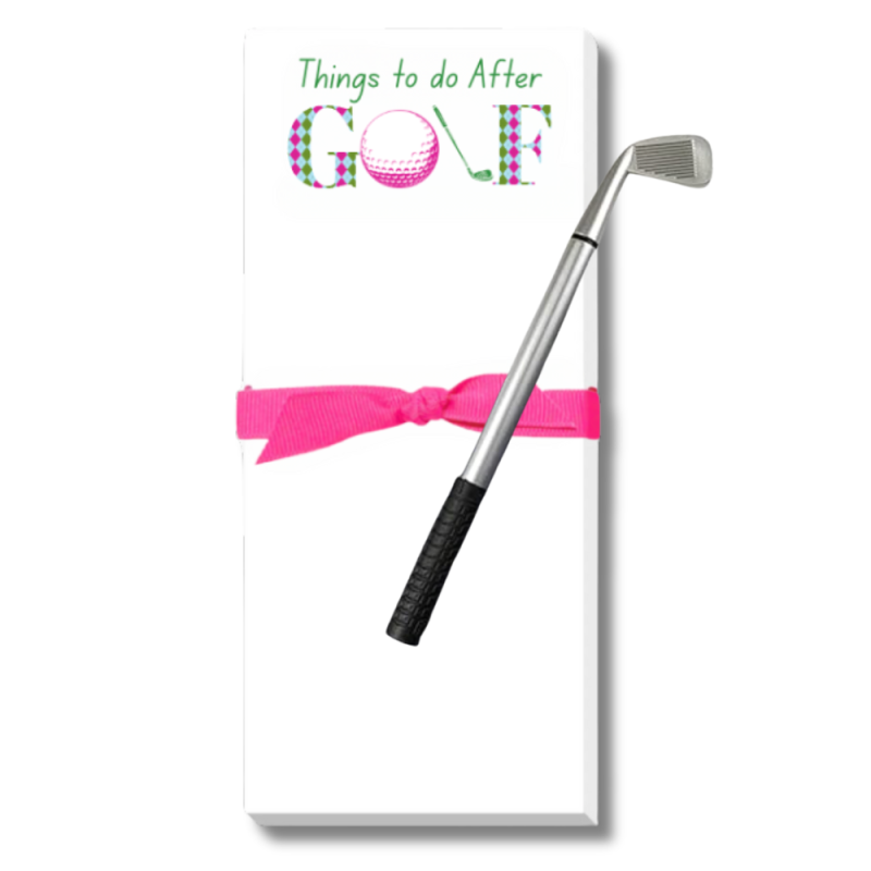 Golf Notepad and Pen Set- Things to Do After Golf