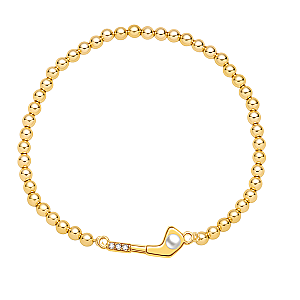 Golf Pearl Beaded Bracelet