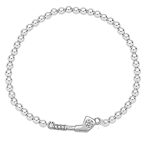 Golf CZ Beaded Bracelet