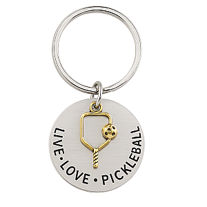 Pickleball Keychain - Live Love Pickleball