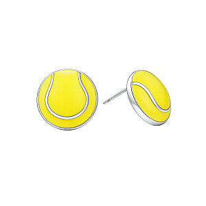 Tennis Ball Stud Earrings
