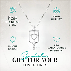 Love at First Dink Pickleball Paddle Necklace - Pick Style