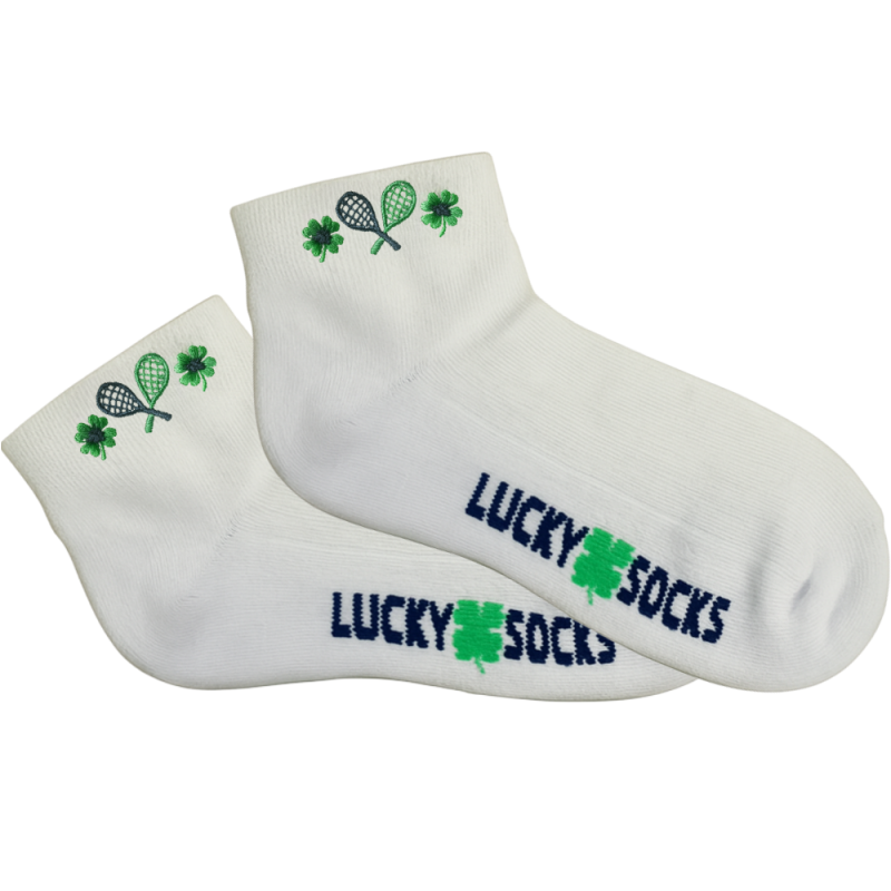 Tennis Embroidered Lucky Socks