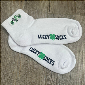 Tennis Embroidered Lucky Socks