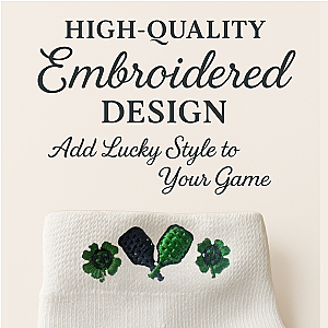Pickleball Embroidered Lucky Socks