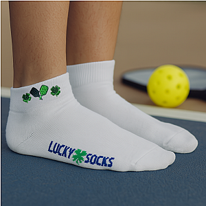 Pickleball Embroidered Lucky Socks