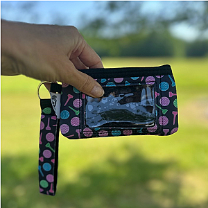 Tee-rific Golf Credit Card Wristlet Holder – ID Window & Zipper Pocket