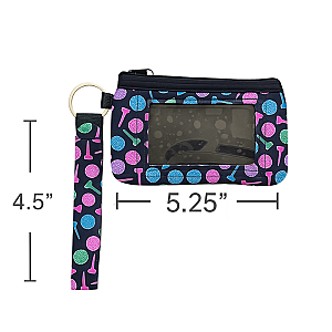 Tee-rific Golf Credit Card Wristlet Holder – ID Window & Zipper Pocket