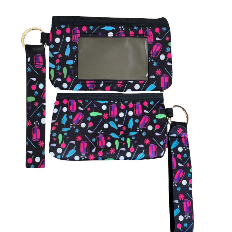 Par-fect Credit Card Holder Zipper Wristlet