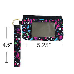 Par-fect Credit Card Holder Zipper Wristlet