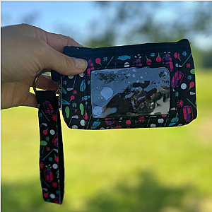 Par-fect Credit Card Holder Zipper Wristlet