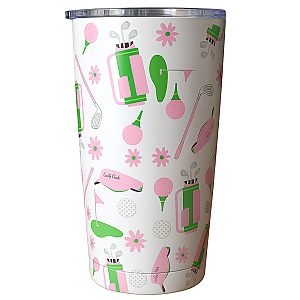 Par-Tee in Pink Tumbler 20oz