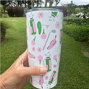 Par-Tee in Pink Tumbler 20oz