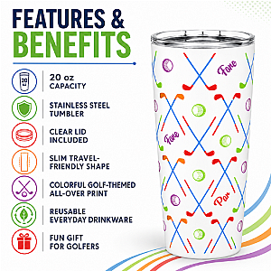 Golf Club Tumbler 20oz
