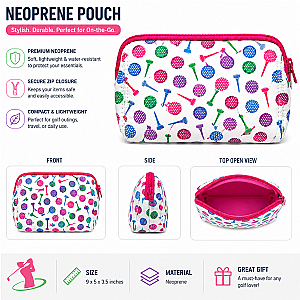 Golf Ball Cosmetic Bag