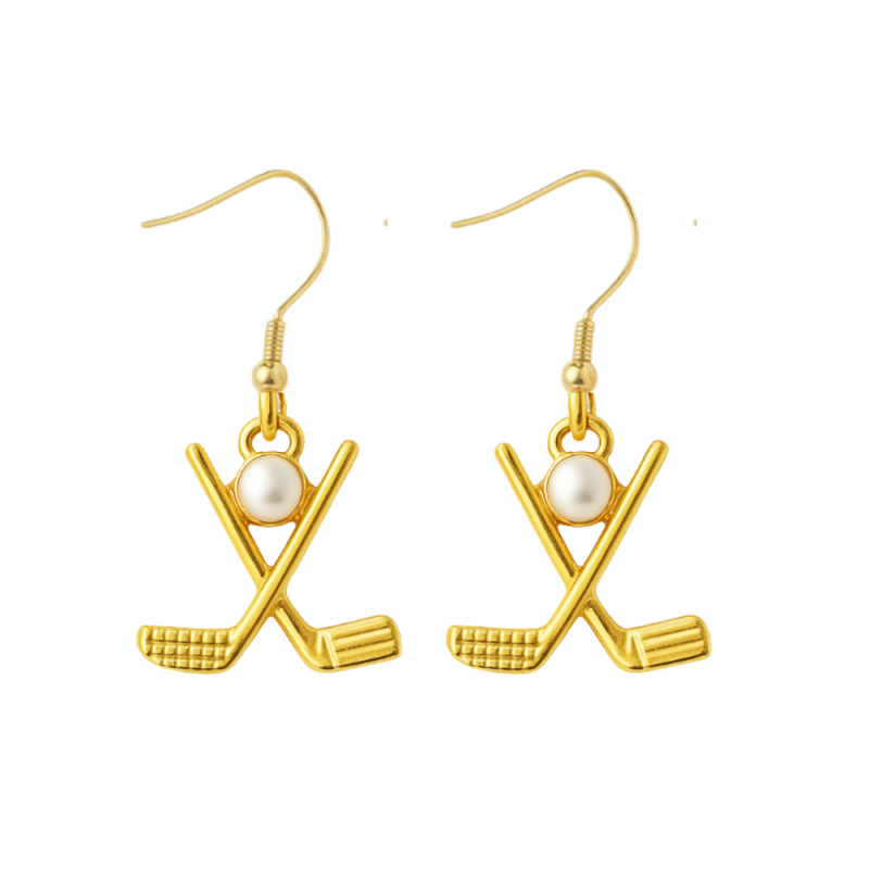 Golf Pearl Dangle Earrings