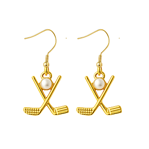 Golf Pearl Dangle Earrings