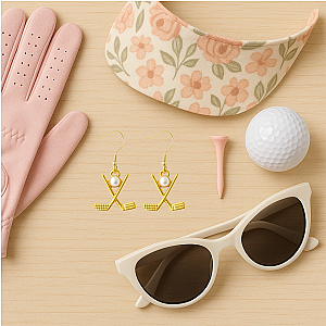Golf Pearl Dangle Earrings