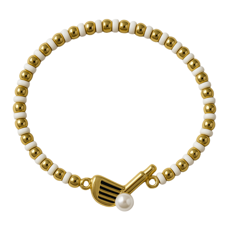 Golf Club Beaded Bracelet