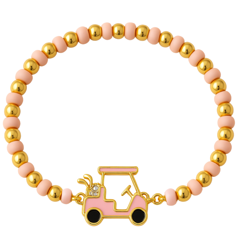 Golf Cart Beaded Bracelet