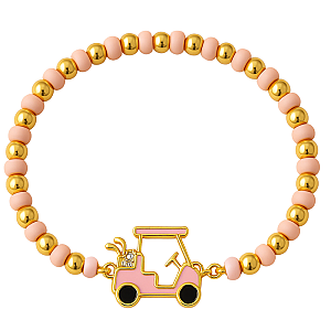 Golf Cart Beaded Bracelet