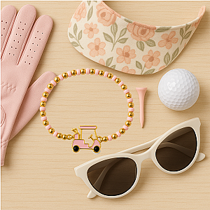 Golf Cart Beaded Bracelet