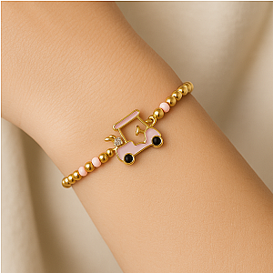 Golf Cart Beaded Bracelet