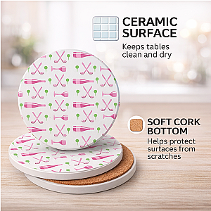 Golf Ceramic Coasters