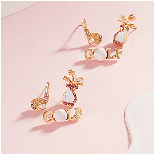 Tee Time Trio Earrings - 3pc Set
