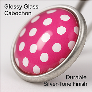 Pickleball Cabochon Stud Earrings