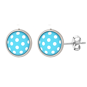 Pickleball Cabochon Stud Earrings