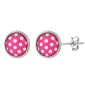 Pickleball Cabochon Stud Earrings
