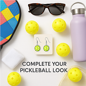 Pickleball Ball Dangle Earrings
