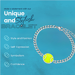 Tennis Ball Chain Bracelet- Pick Style