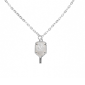 Pickleball Mother of Pearl Necklace- Pick Color