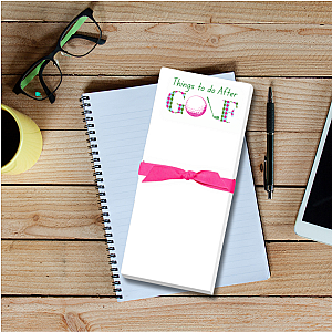 Golf Notepad - Things to Do After Golf