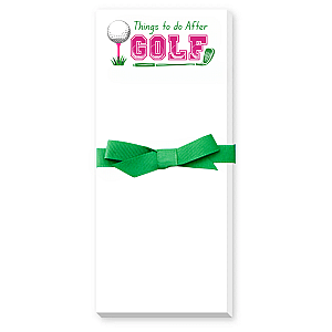 Golf Notepad - Things to Do After Golf